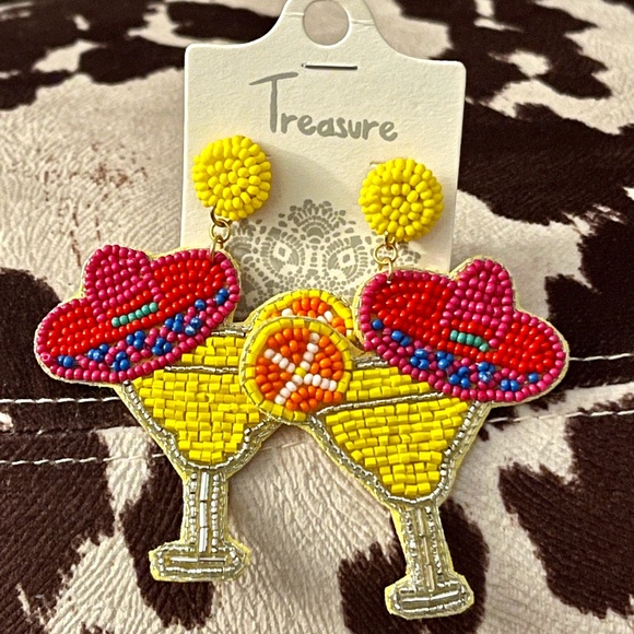 Treasure Jewelry - Margarita Glass Seed Bead Earrings